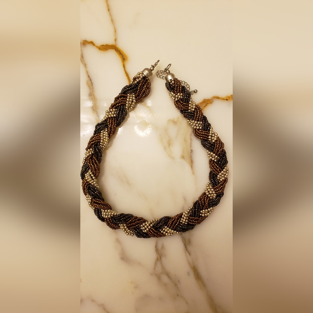 Braided necklace